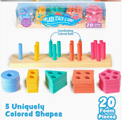 Tub Works® SPLASH, STACK & SORT Bath Toy