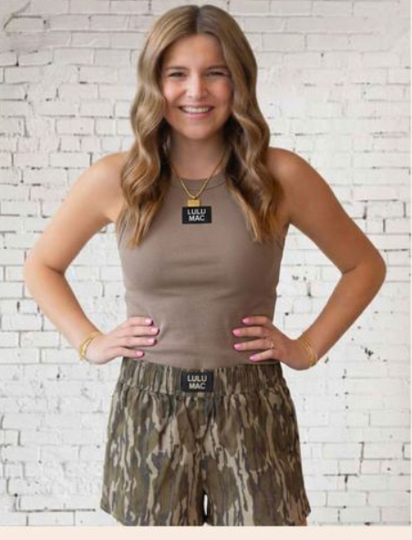 Mossy Oak Bottomland LULU MAC Dark Taupe Tank