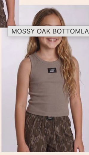 Mossy Oak Bottomland LULU MAC Dark Taupe Tank