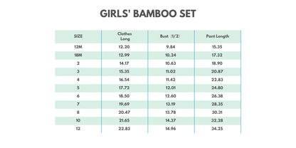 Blue frozen character bamboo pajama set