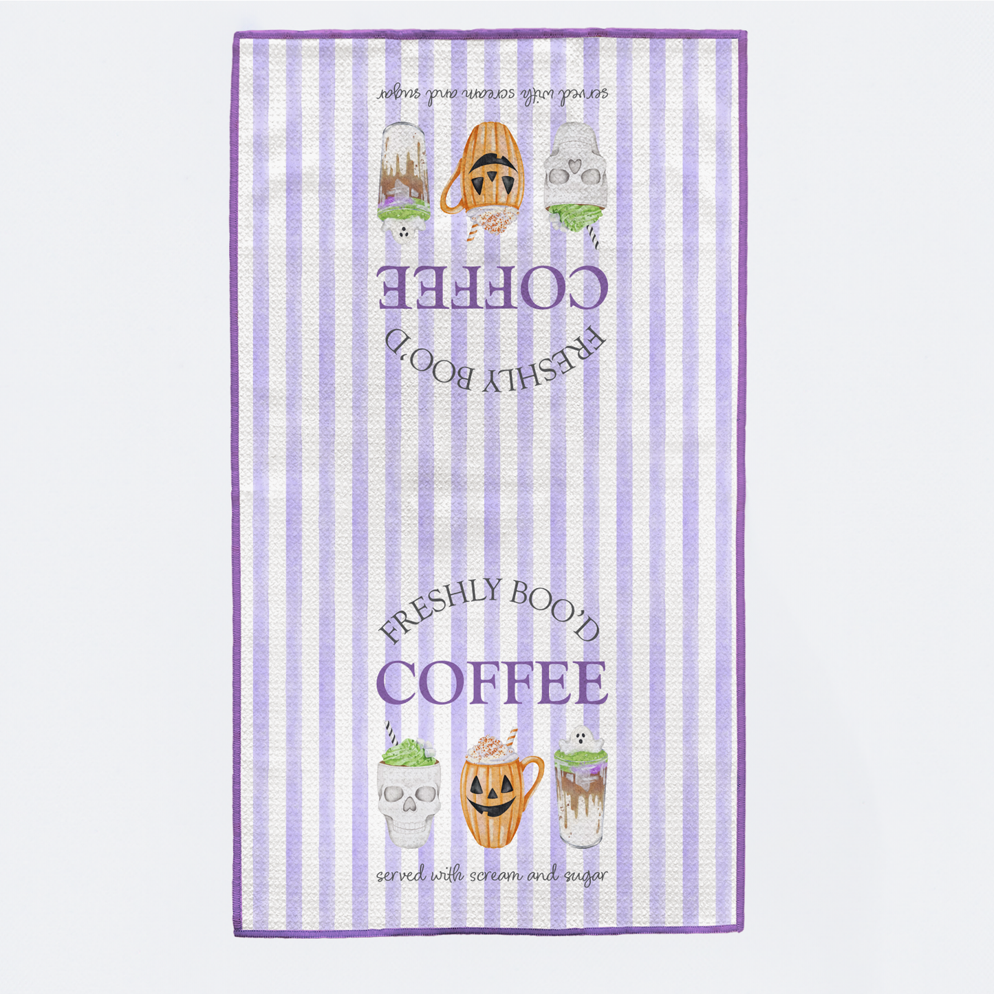 Freshly Boo'd Coffee Halloween Kitchen Towel