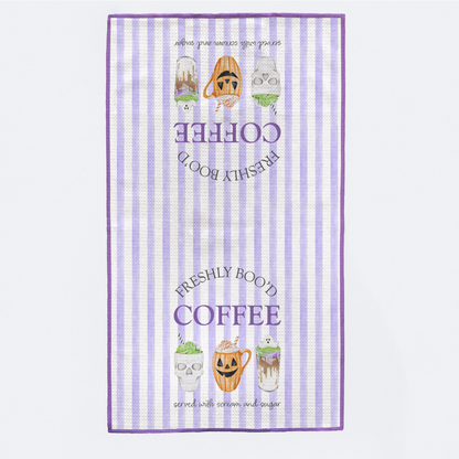 Freshly Boo'd Coffee Halloween Kitchen Towel