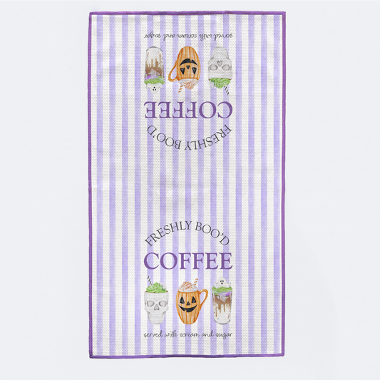 Freshly Boo'd Coffee Halloween Kitchen Towel