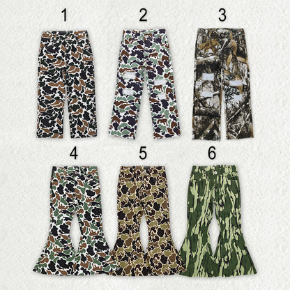 Sibling Baby Boys Girls Camouflage Hunting Season Denim Jeans Pants