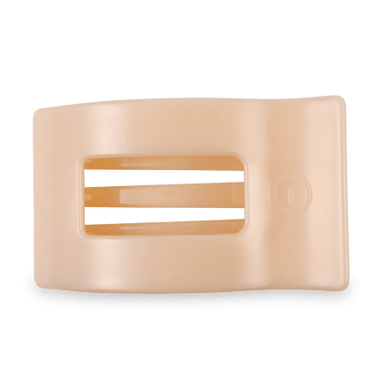 Almond Beige Large Flat Rectangle Hair Clip