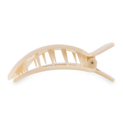 Almond Beige Large Flat Square Hair Clip