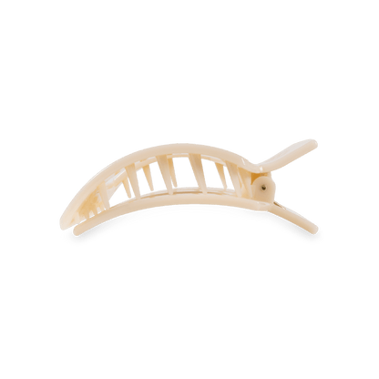 Almond Beige Small Flat Square Hair Clip