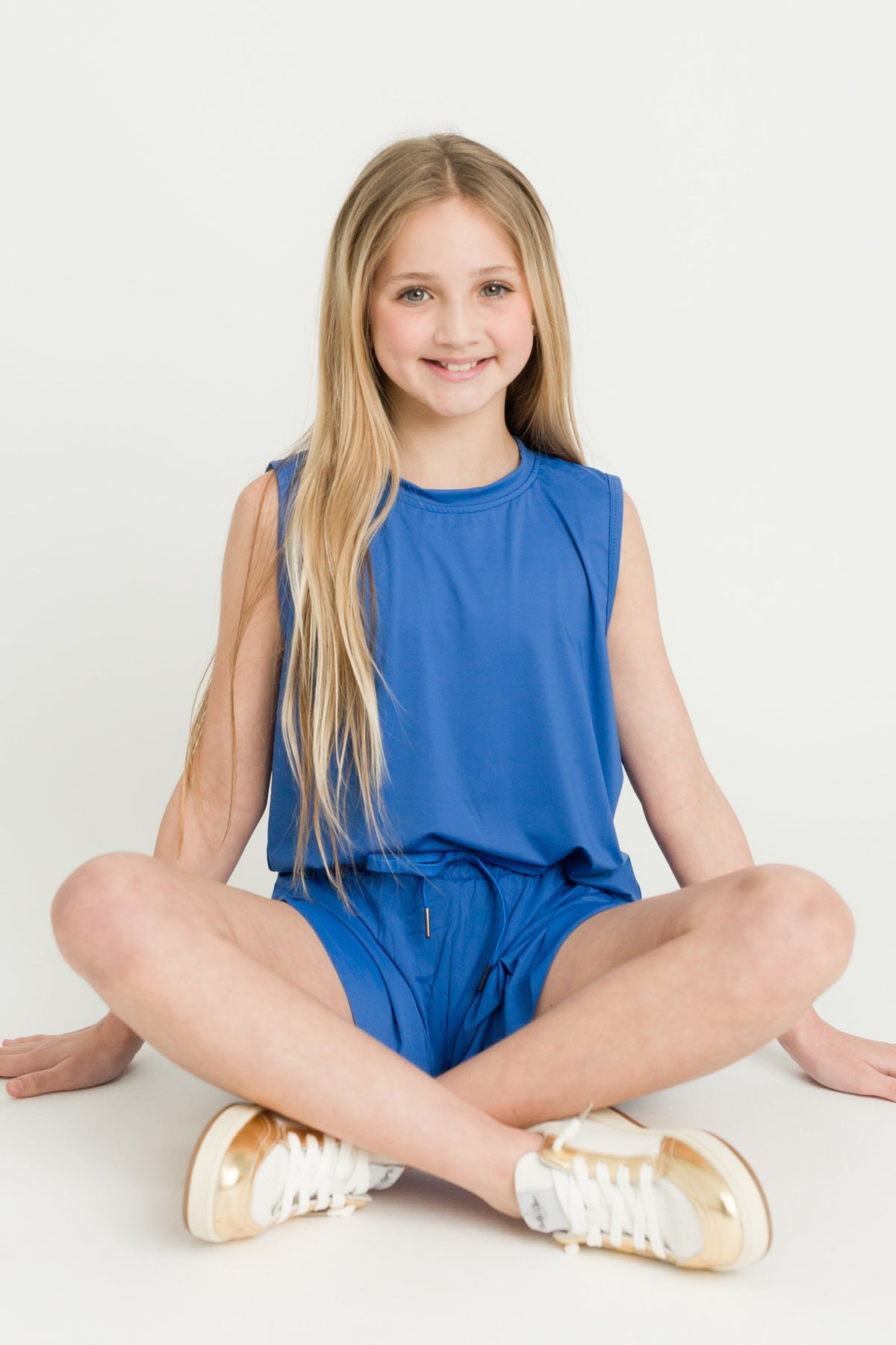 Kids' High-Low Tank - Royal Blue