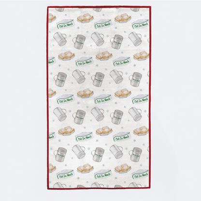 Let it Snow! Beignet Tree Kitchen Towel