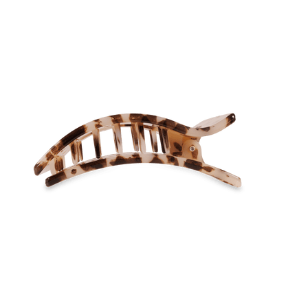 Blonde Tortoise Medium Flat Rectangle Hair Clip