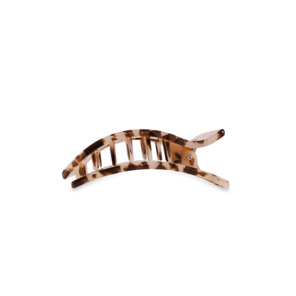 Blonde Tortoise Small Flat Rectangle Hair Clip