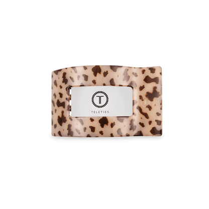 Blonde Tortoise Small Flat Rectangle Hair Clip