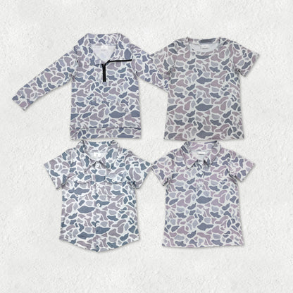 Sibling Baby Boys Southern Camo Pullover Polo Shirts Tops
