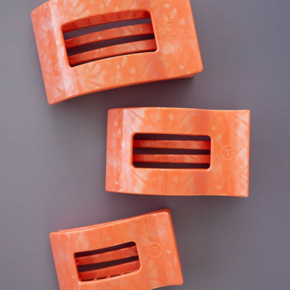 Dreamsicle Large Flat Rectangle Hair Clip