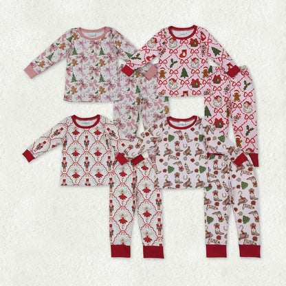 Sibling Baby Girls Christmas Pajamas Clothes Sets
