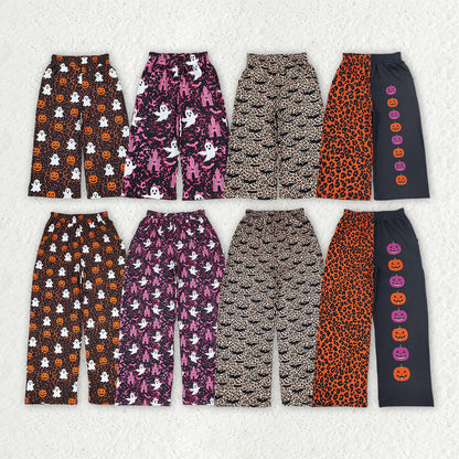 Mama and Me Girls Ghost Pumpkins Bats Pockets Flare Pants Bottom