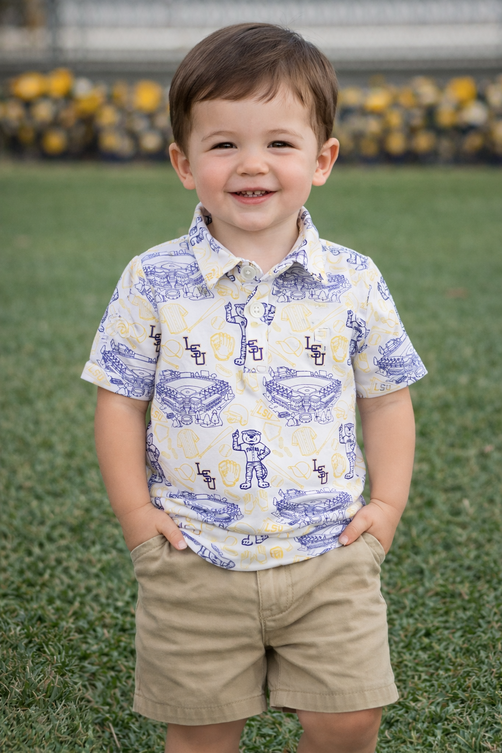 LSU Baseball Polo Kid's (Officially Licensed)