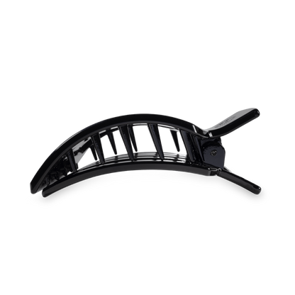 Jet Black Medium Flat Square Hair Clip
