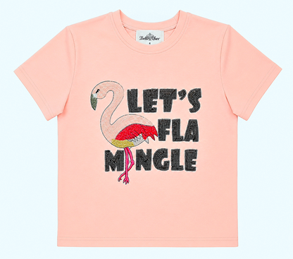 Flamingo Sequin Adult Shirt