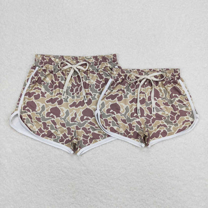 Mommy and Me Baby Girls Khaki Camo Summer Shorts Bottom