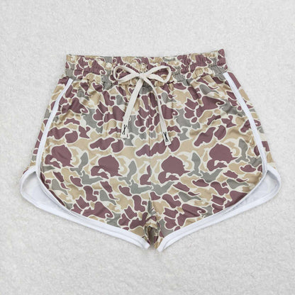 Mommy and Me Baby Girls Khaki Camo Summer Shorts Bottom