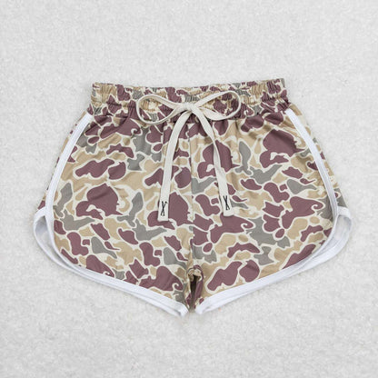 Mommy and Me Baby Girls Khaki Camo Summer Shorts Bottom