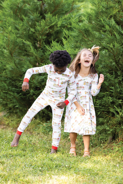 Bayou Wonderland Organic Cotton Christmas Kids Pajamas