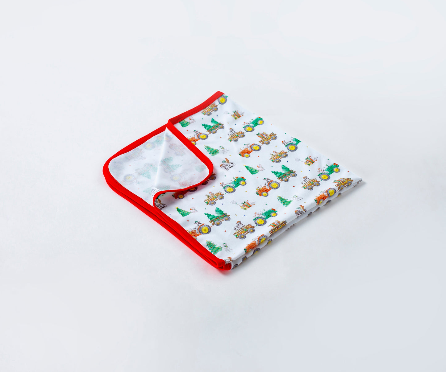 Moo-y Christmas Organic Cotton Christmas Baby Blanket