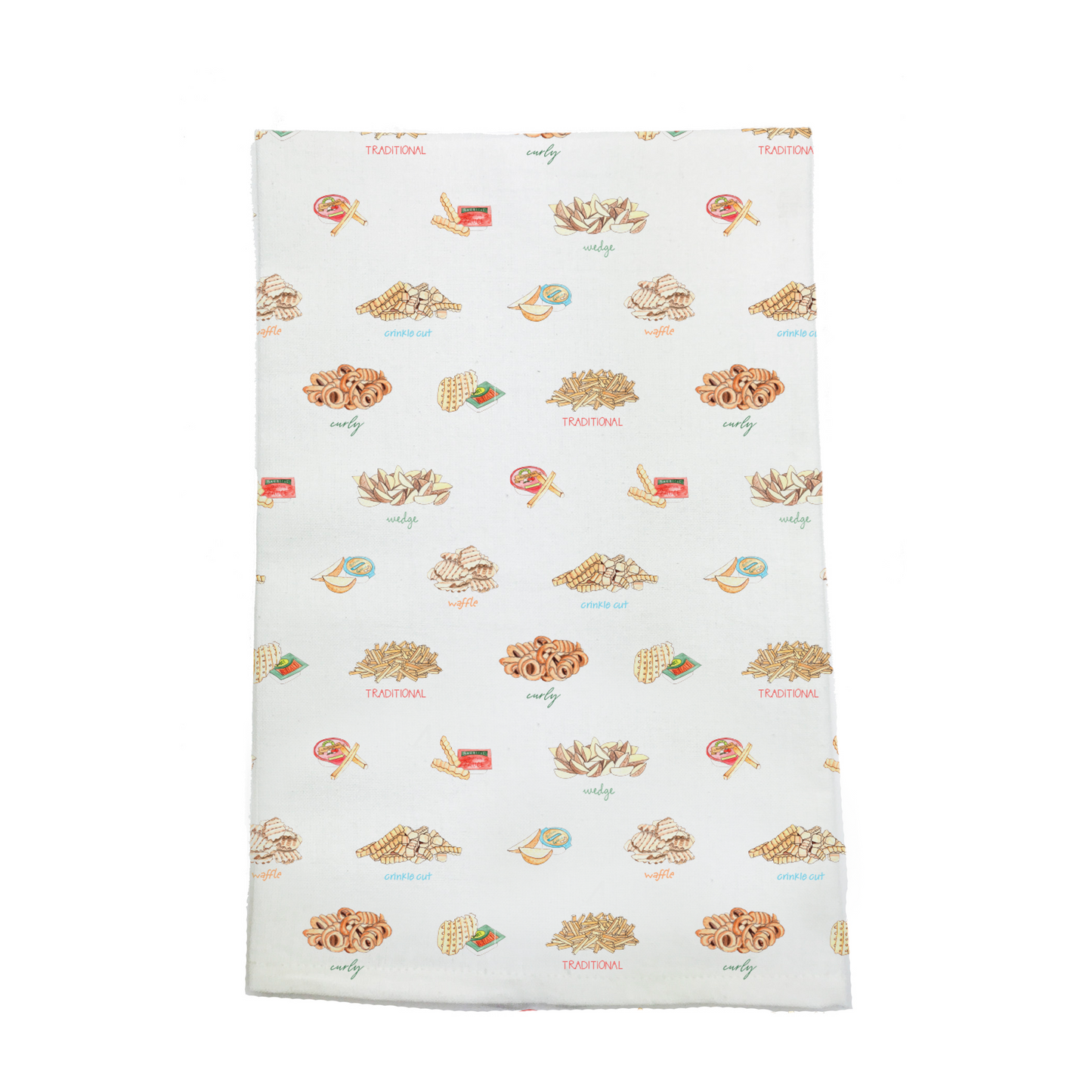 Know Your French Fries Organic Cotton Kitchen Towel