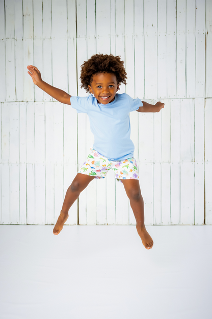 Just Keep Swimming Organic Muslin Shorts
