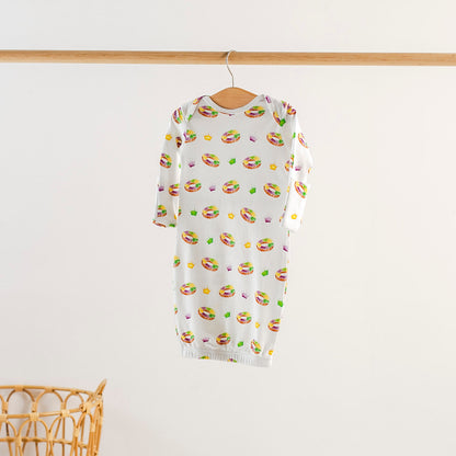 King Cake Organic Cotton Kids Mardi Gras Pajamas