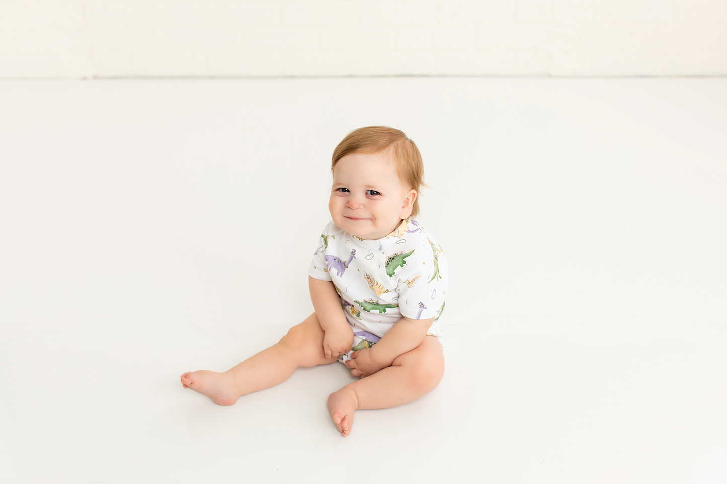 Mardi Gras-Saurus Organic Cotton Mardi Gras Onesie