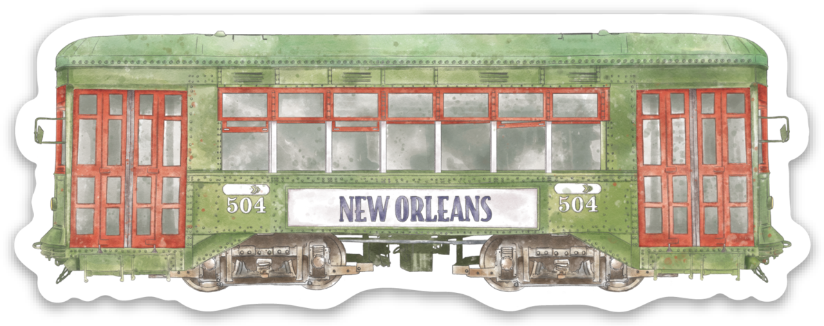 Streetcar Die Cut Stickers