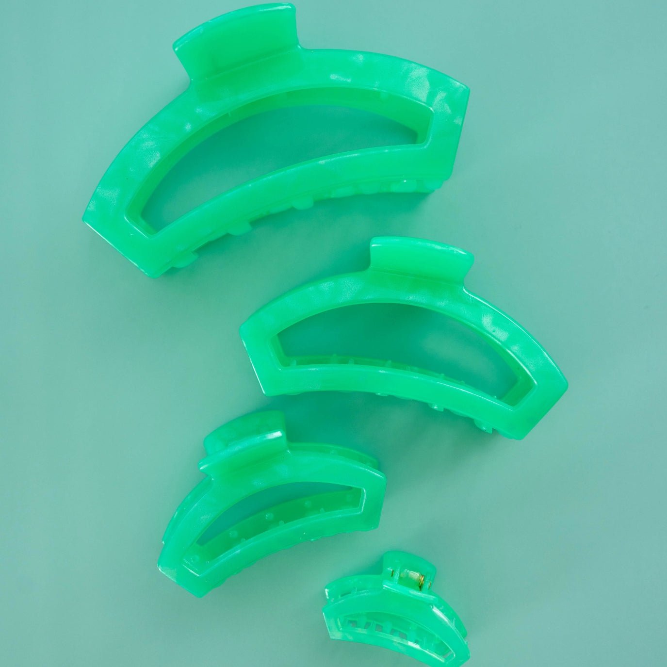 Open Spring Splash Tiny Hair Clip