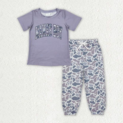 Sibling Baby Mama's Boy Top Pocket Jogger Pants Outfits Sets