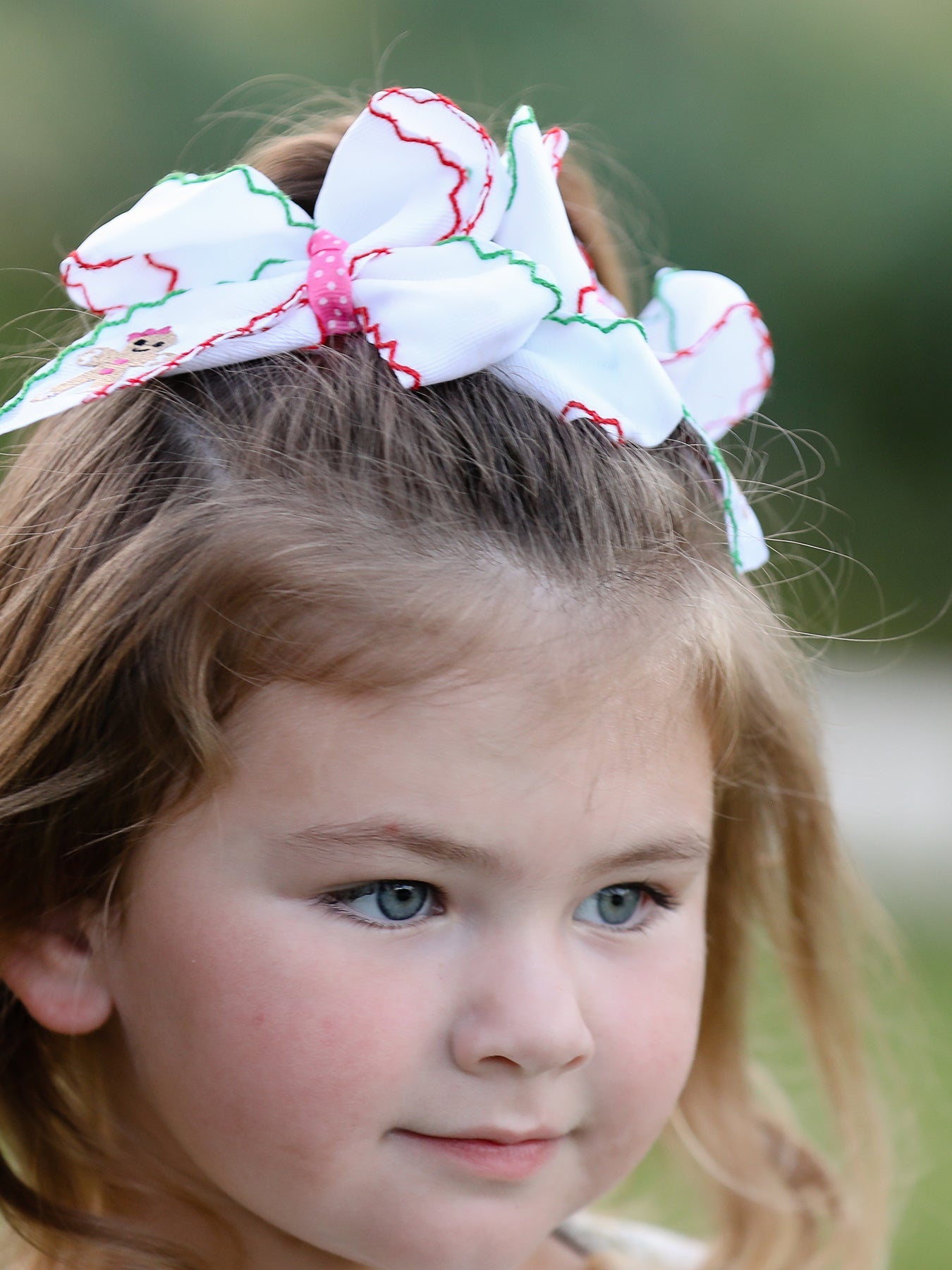 Christmas Gingerbread Man Hair Bows: Sweet Christmas Style（2PCS）