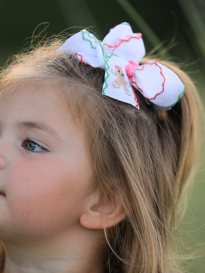 Christmas Gingerbread Man Hair Bows: Sweet Christmas Style（2PCS）