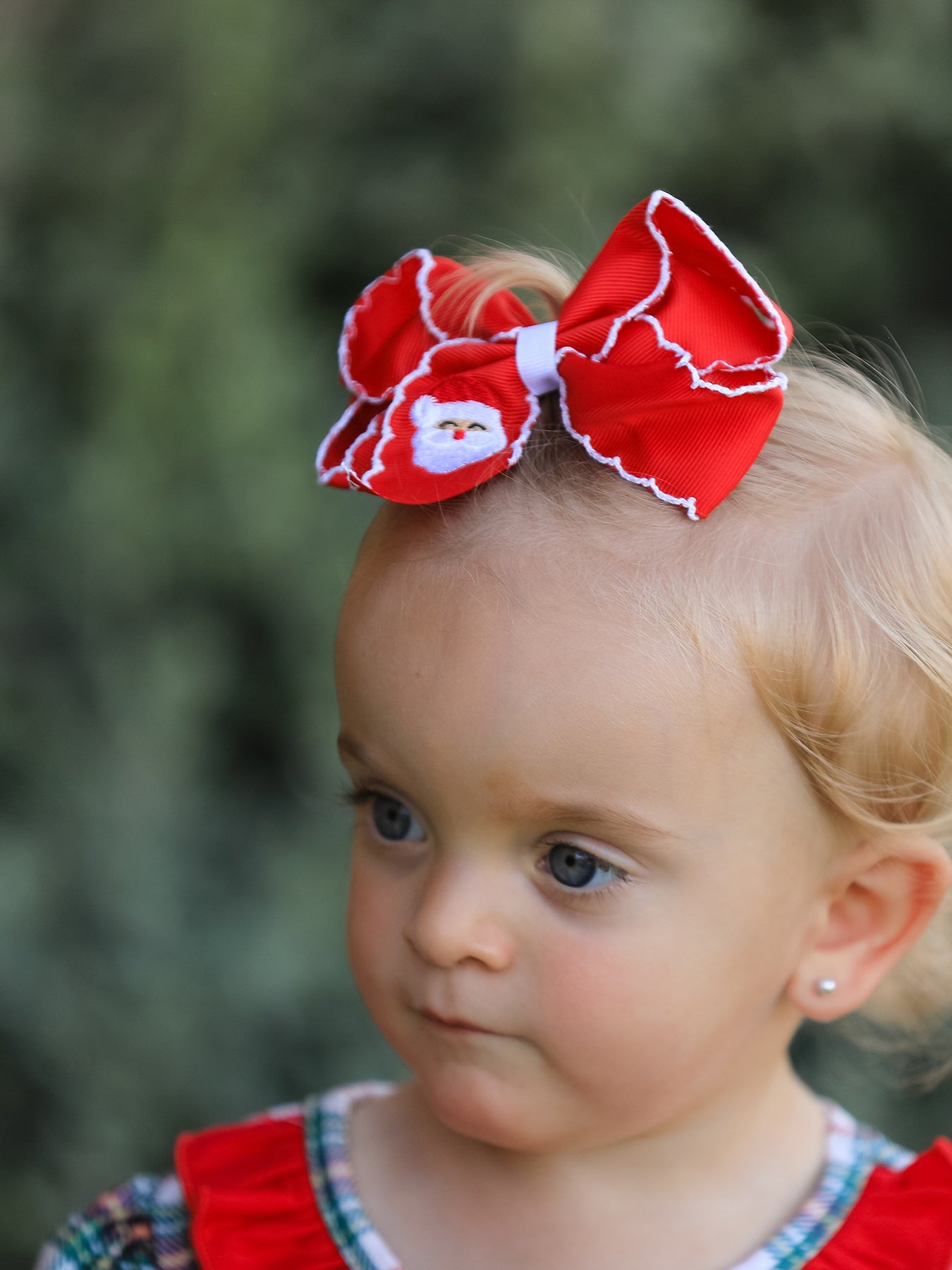 Winter Christmas Santa Hair Clip 4.3inch