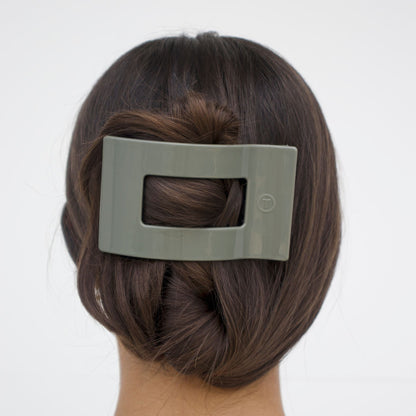 Sage it ain't so Large Flat Rectangle Hair Clip