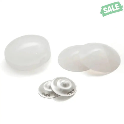 The Original Silver Nursing Cups with Silicone Pads