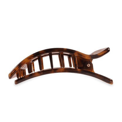 Tortoise Large Flat Rectangle Hair Clip
