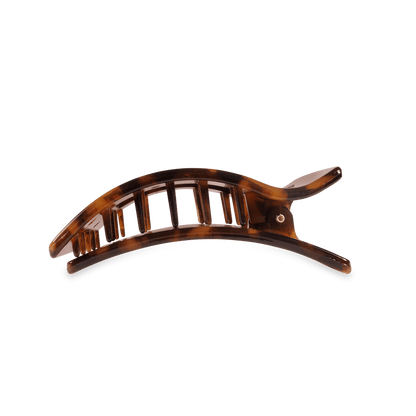 Tortoise Medium Flat Rectangle Hair Clip