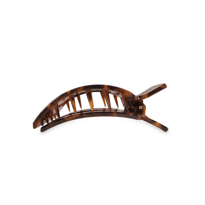 Tortoise Medium Flat Square Hair Clip