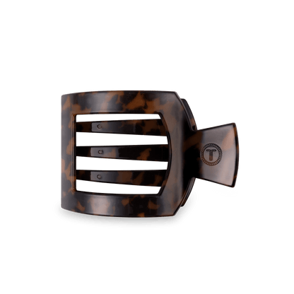 Tortoise Medium Flat Square Hair Clip