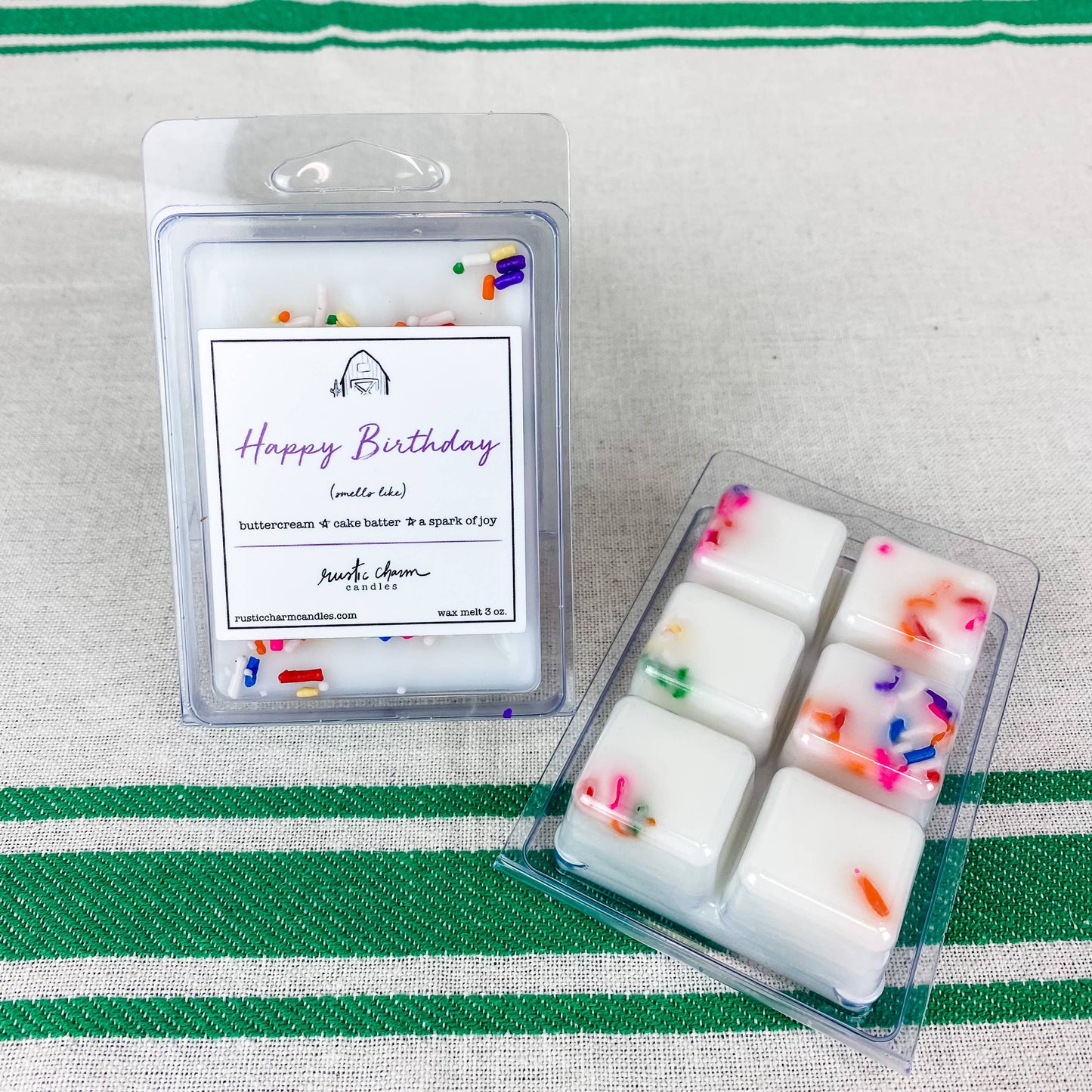 Happy Birthday Wax Melt with sprinkles! - Cajun Cuties & Co