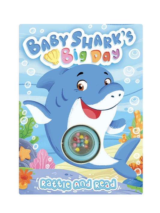 Baby Shark's Big Day - Interactive Sensory Board Book with Spinning Rattle