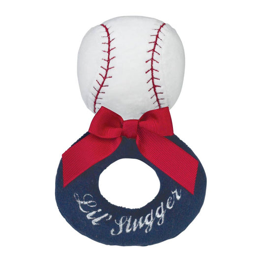 Lil' Slugger Baseball Ring Rattle - Cajun Cuties & Co